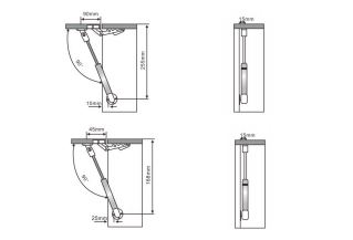 Pistão a Gás para Porta de Móveis e Armários 120N 18cm Papaiz